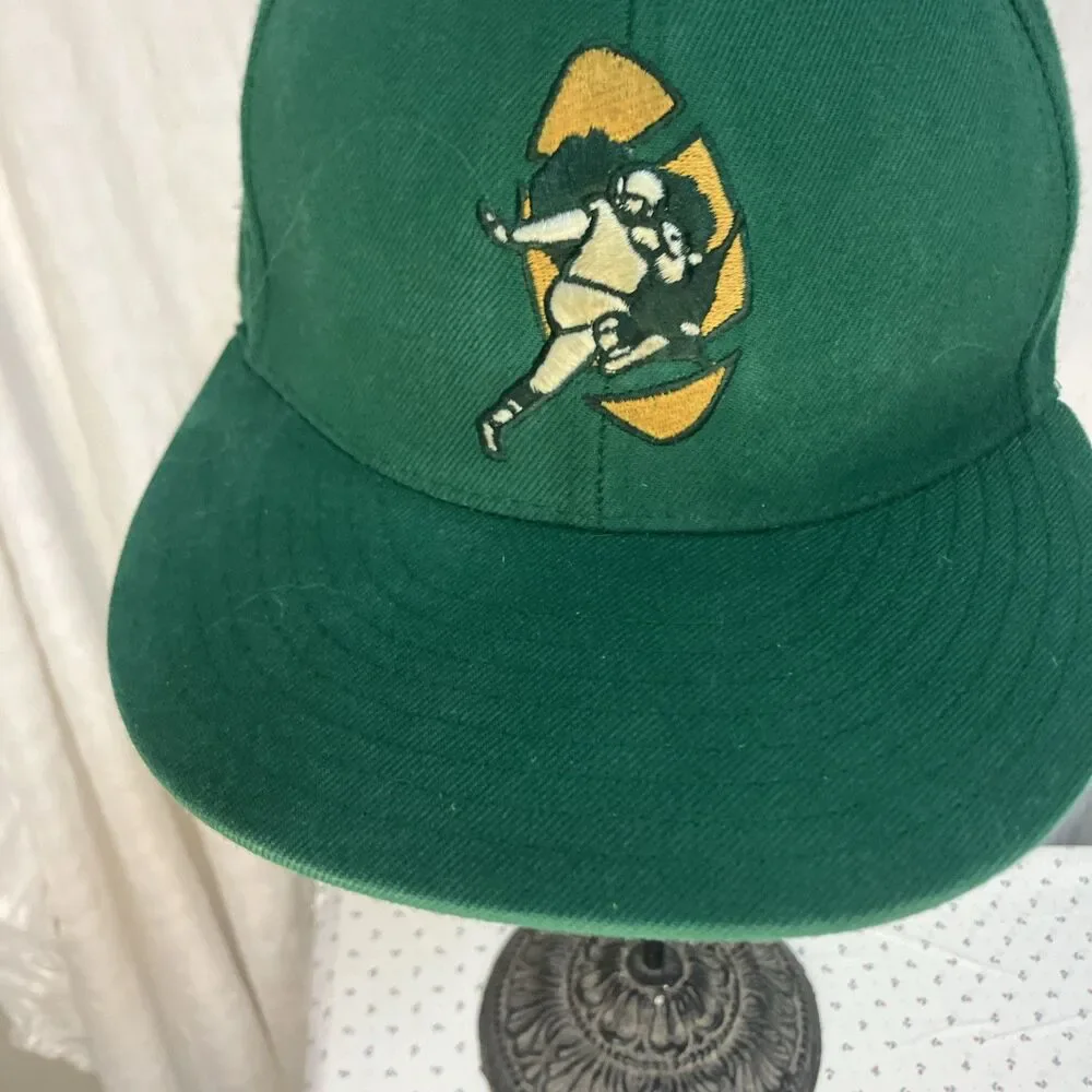 VTG Green Bay Packers NFL Football Fitted Hat 7 1/4” Mitchell & Ness
